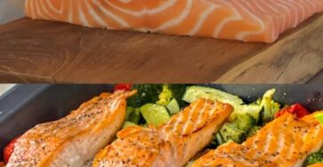 Salmone e verdure arrosto