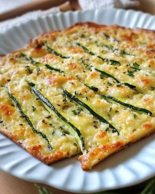 Schiacciatina di zucchine leggera