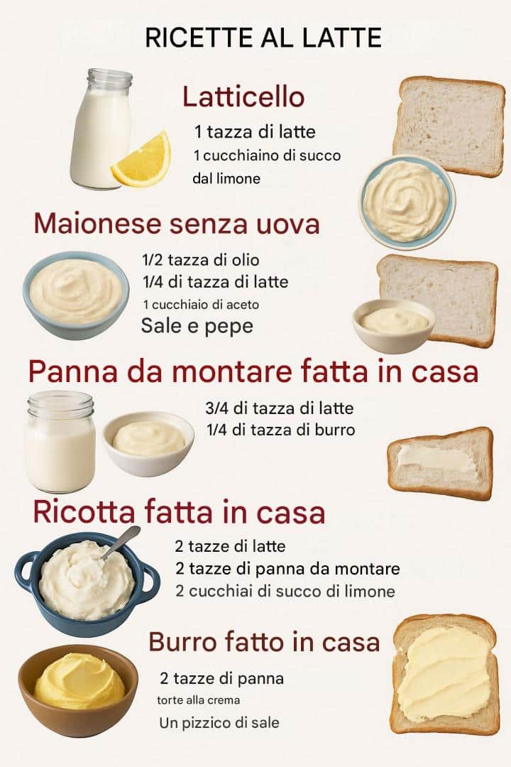 Sostituti del latte fatti in casa