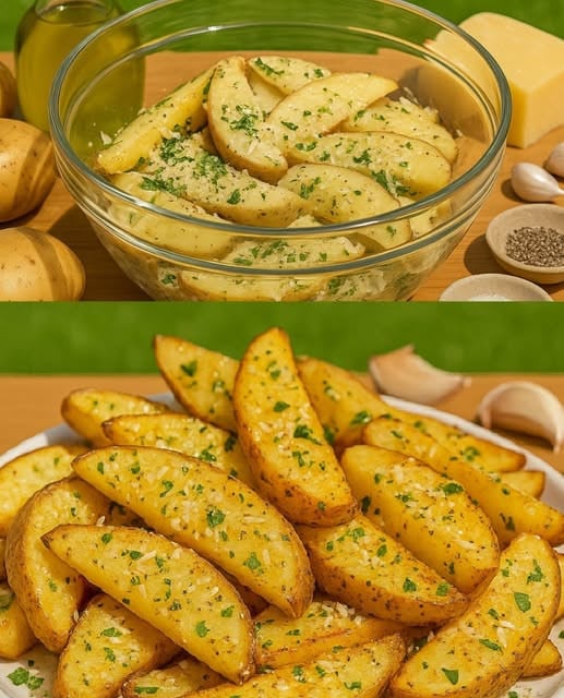 Spicchi di patate al forno