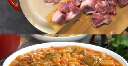 Stufato di maiale e fagioli