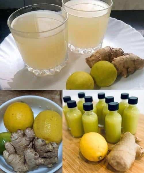 Succo di limone e zenzero