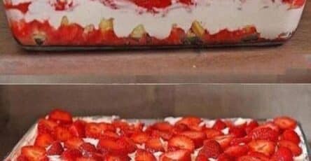 Tiramisù alle fragole veloce