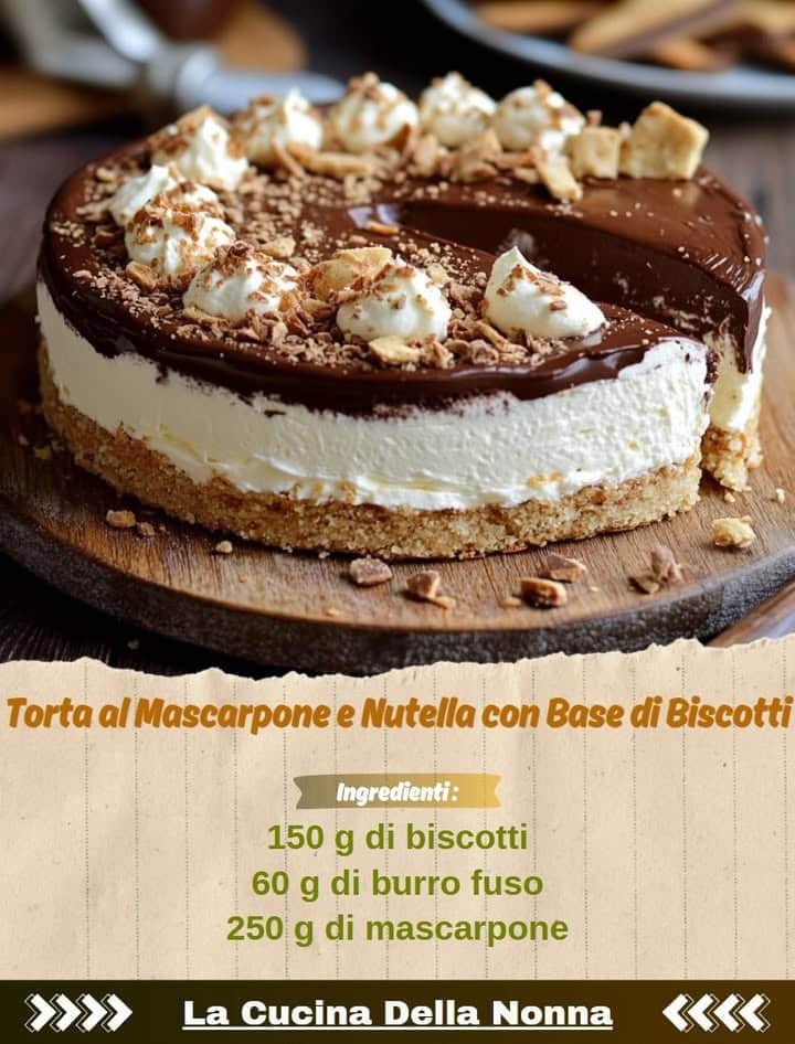 Torta Mascarpone e Nutella