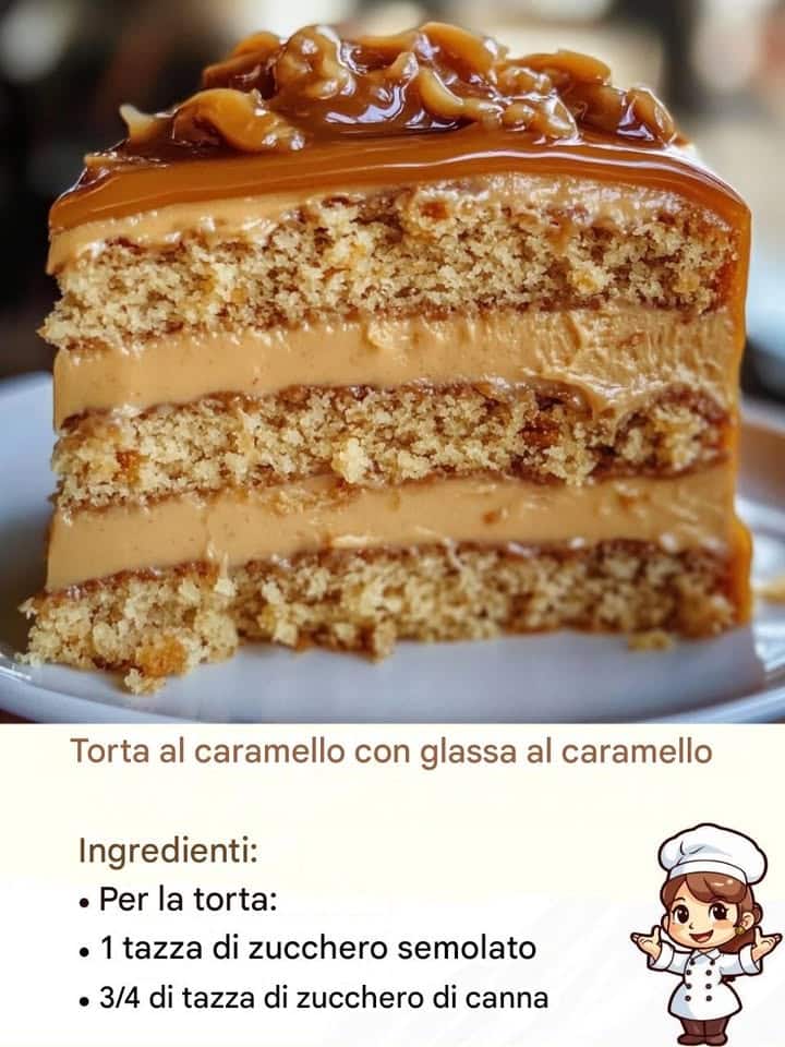 Torta al caramello facile
