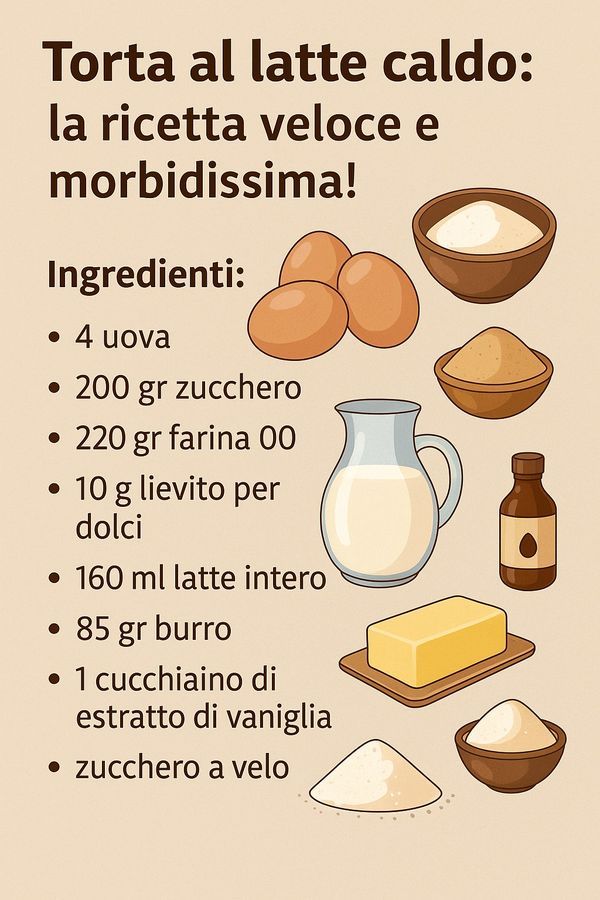 Torta al latte caldo