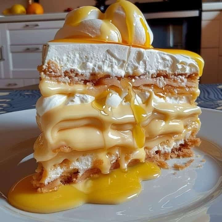 Torta di limone meringata