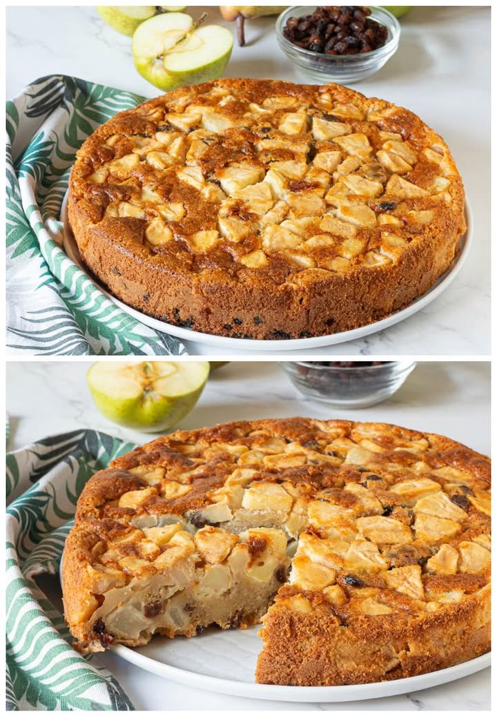 Torta di mele umida