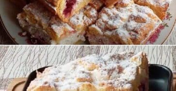 Torta di ricotta ciliegie