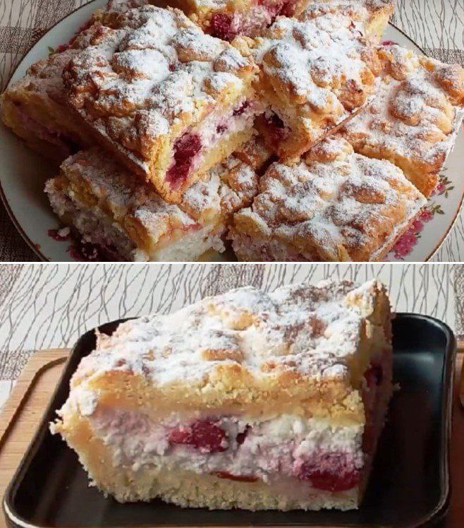 Torta di ricotta ciliegie