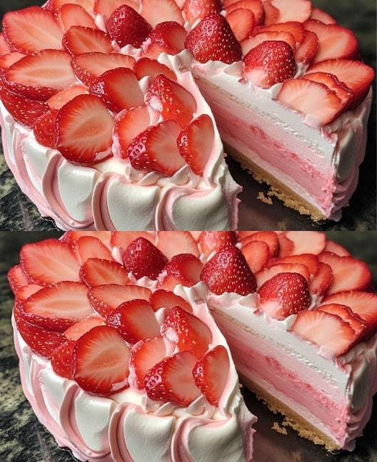 Torta gigante fragole