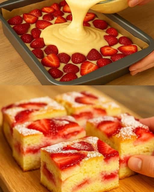 Torta morbida alle fragole