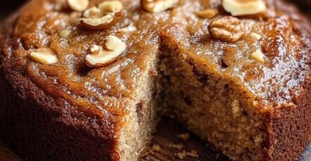 Torta morbida alle noci