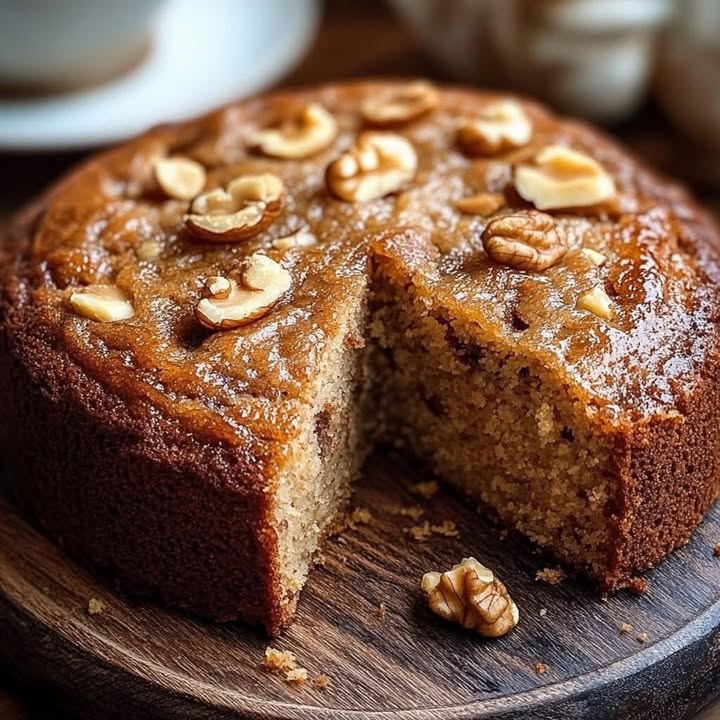 Torta morbida alle noci
