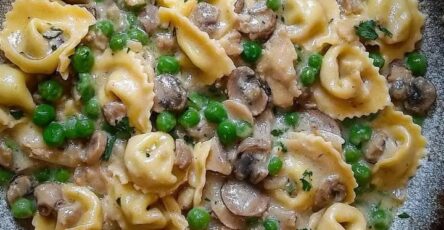 Tortellini cremosi alla boscaiola