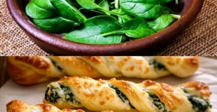 Trecce di formaggio e spinaci