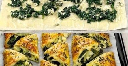 Triangoli spinaci e formaggio