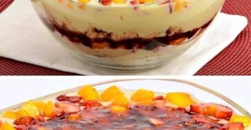 Trifle di frutta delizioso