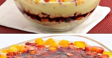 Trifle di frutta delizioso