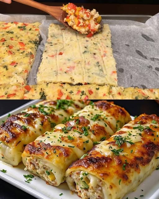 Uova patate carne macinata