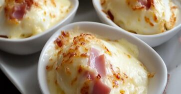 Uovo sodo gratinato prosciutto