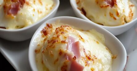 Uovo sodo gratinato prosciutto
