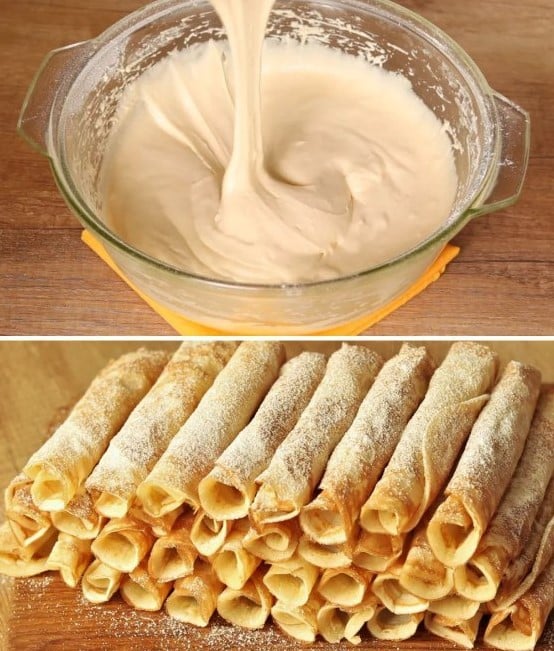 Waffle roll in padella