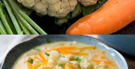 Zuppa di cavolfiore sana