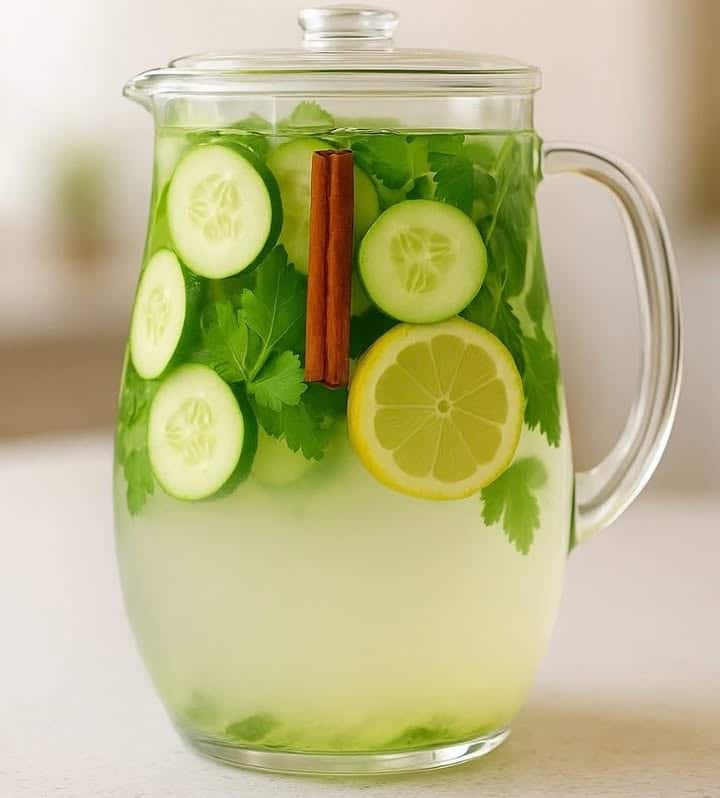 Acqua di cetriolo limone cannella