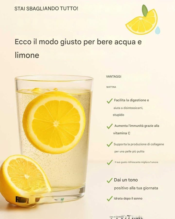 acqua e limone corretto