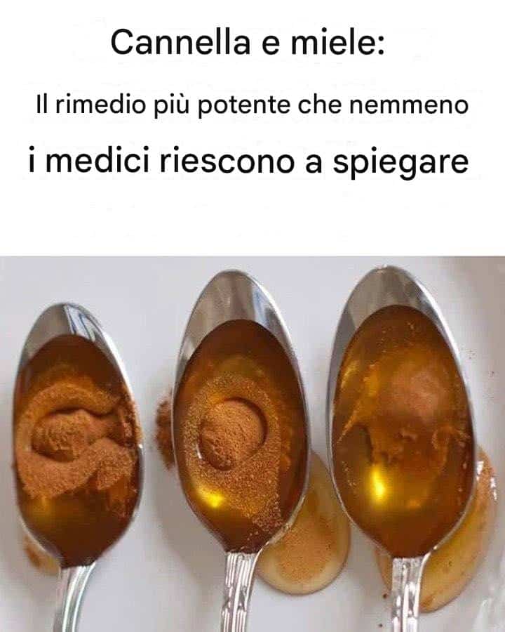 cannella e miele rimedio
