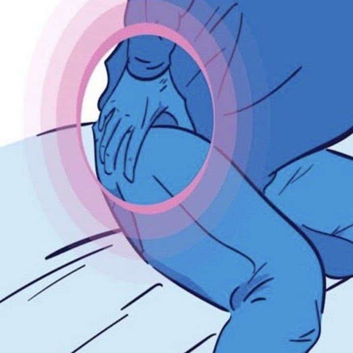 dolore all'anca segno