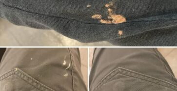 elimina macchie di candeggina