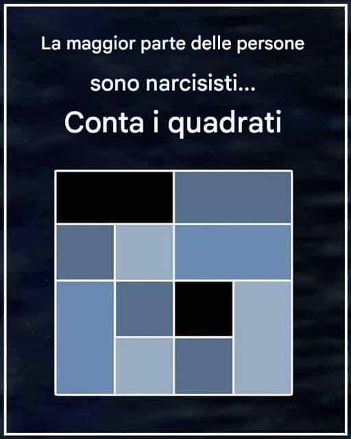 narcisismo conta scatole