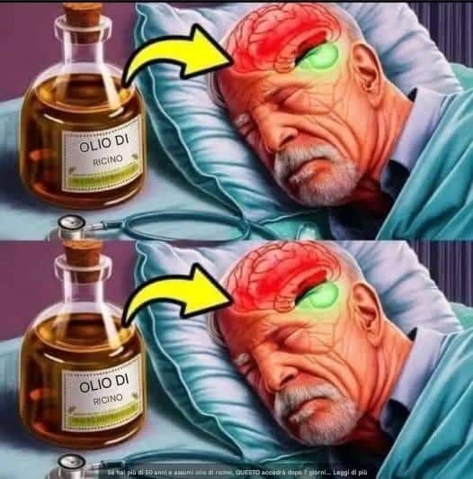 olio di ricino benefico