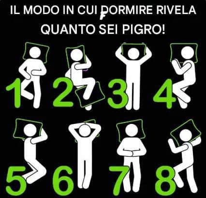posizione sonno pigro