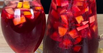 Sangria estiva con frutta
