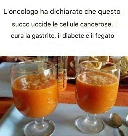 Succo antitumorale naturale