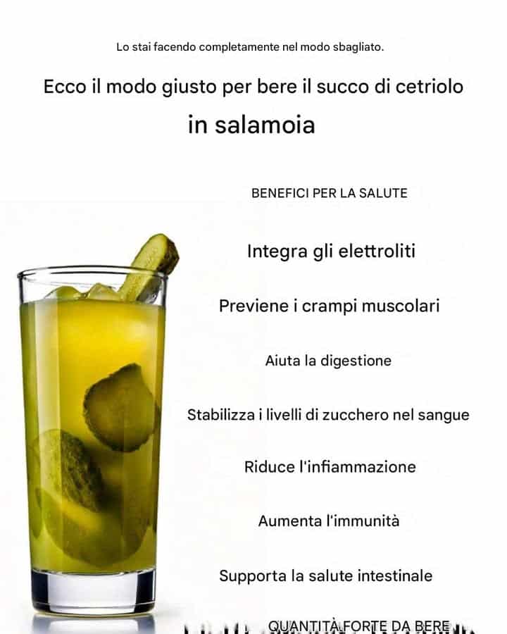 succo di cetriolini sottaceto