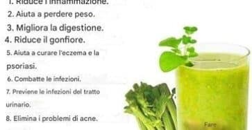 succo di sedano benefici
