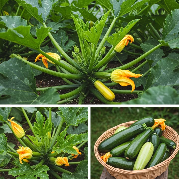 zucchine raccolto vaso trucco