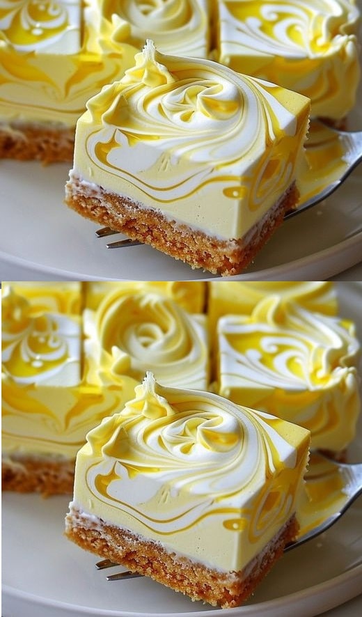 Barrette di cheesecake al limone