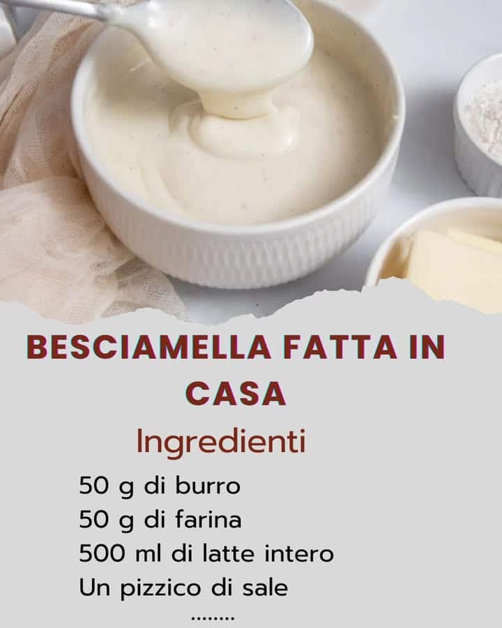 Besciamella fatta in casa