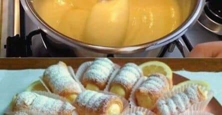 Cannucce ripiene di crema