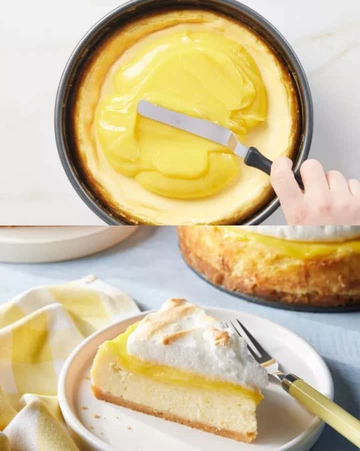 Cheesecake al limone meringata
