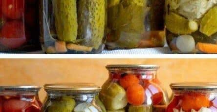 Conserve di verdure sott'aceto