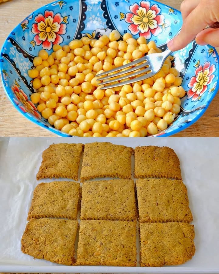 Crackers di ceci salati