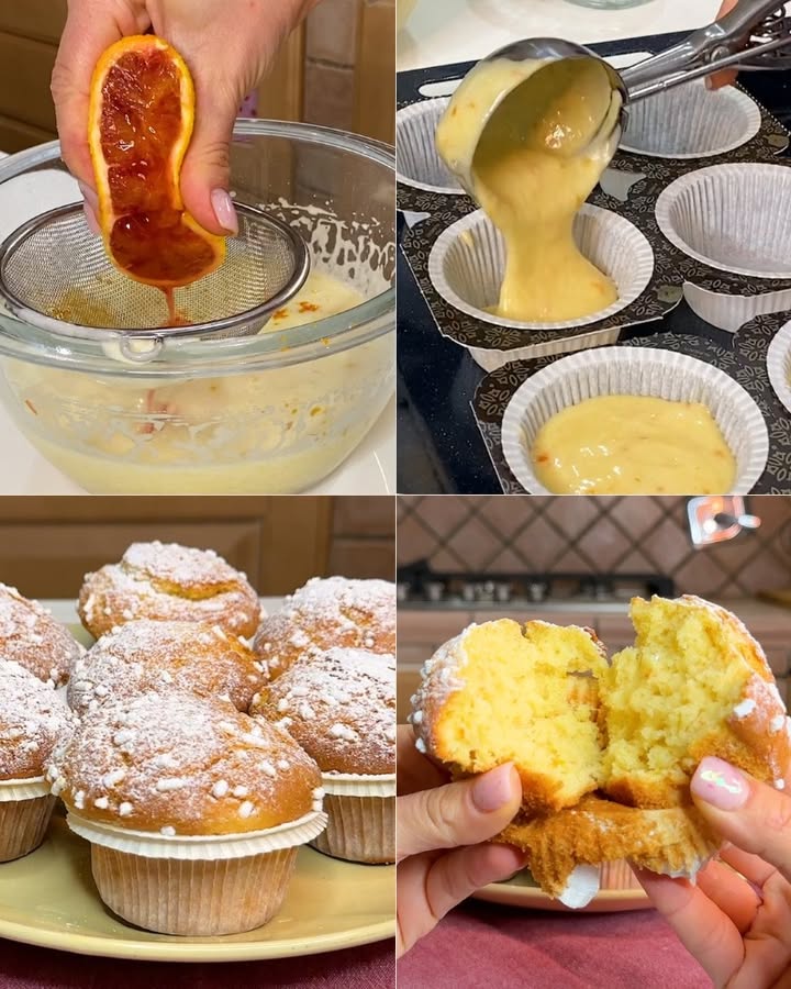 Cupcake all'arancia morbidi