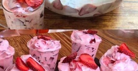 Fragole e yogurt fresco