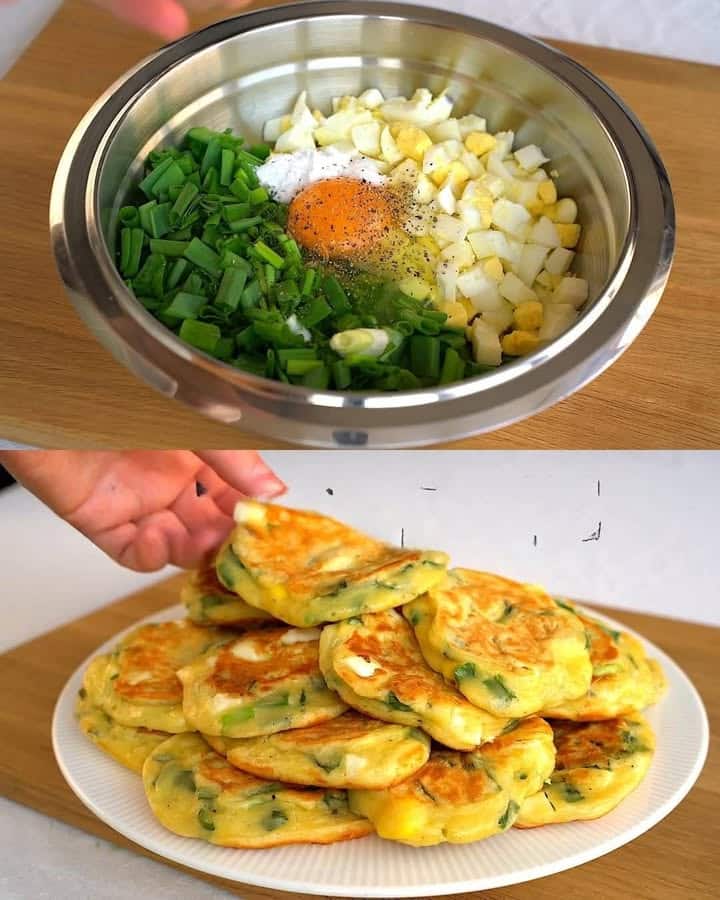 Frittelle con uova sode
